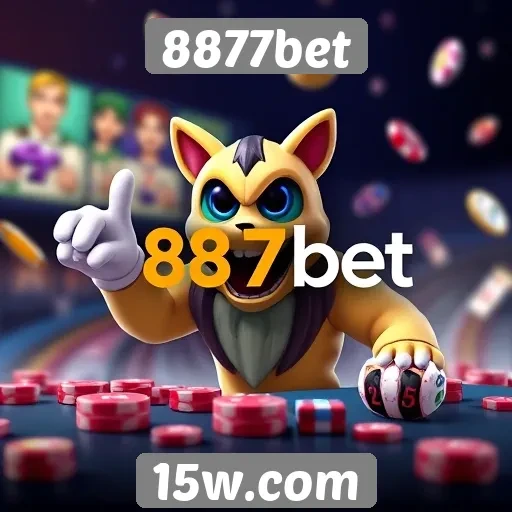 Variedade de jogos disponíveis na plataforma 8877bet